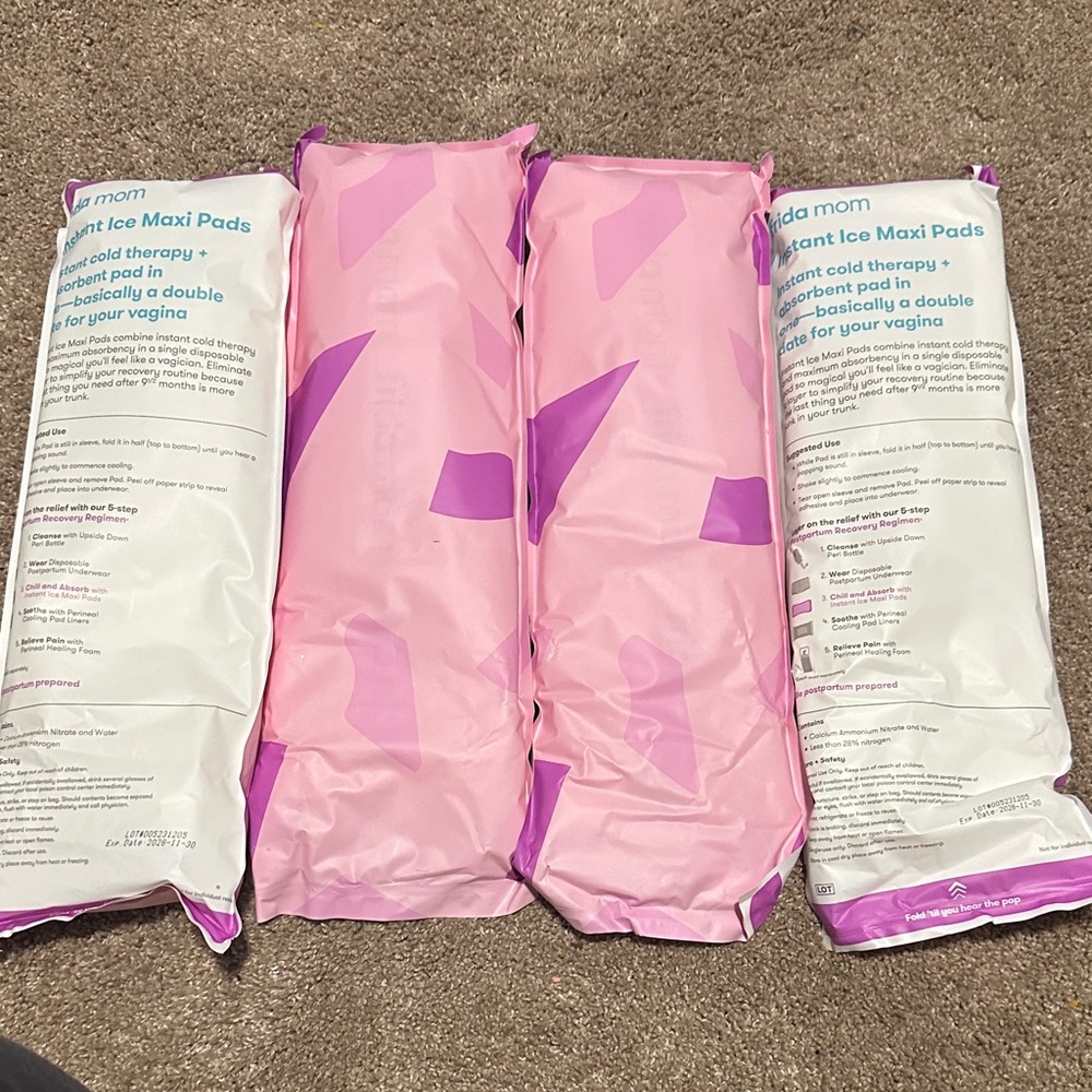 Frida Mom Ice Maxi Pads - Pink